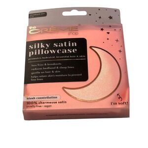 The Creme Shop Silky Satin Pillowcase Blush Constellation Standard Size
